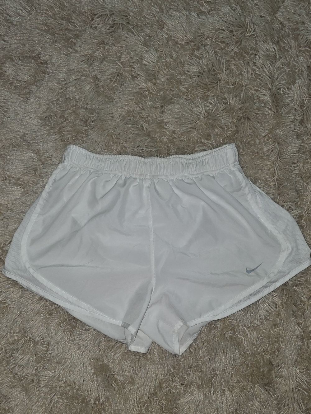 White Women's Athletic Shorts - Nike